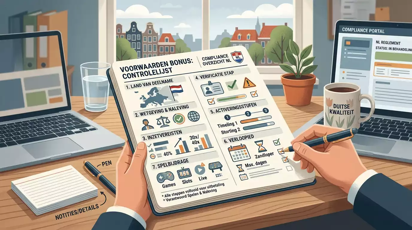 Voorwaardenkaart voor het controleren van een Voltslot welkomstbonus