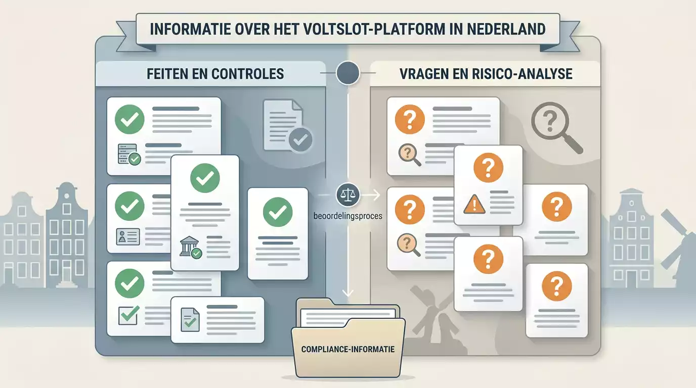 Abstract diagram van bevestigde en onbevestigde Voltslot feiten voor Nederland